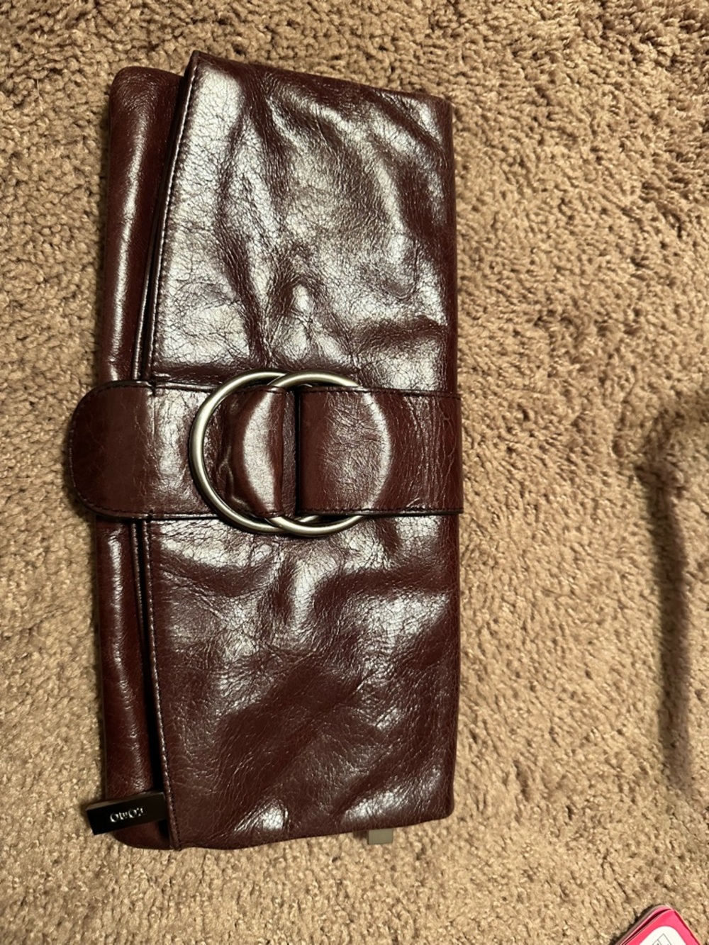 HOBO leather fold over clutch/wallet
